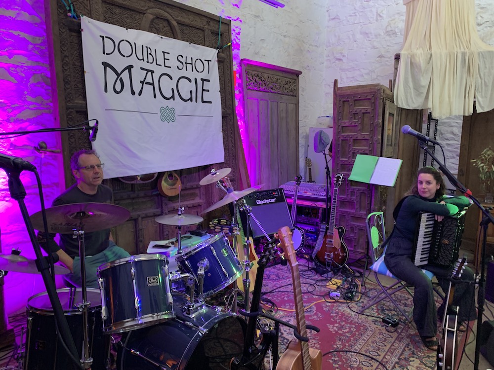 Greg on drums