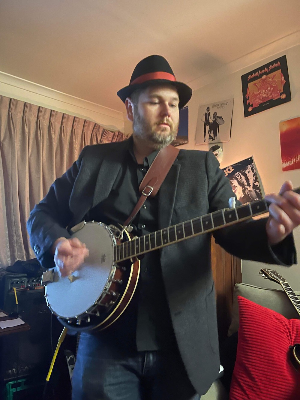Luke on banjo